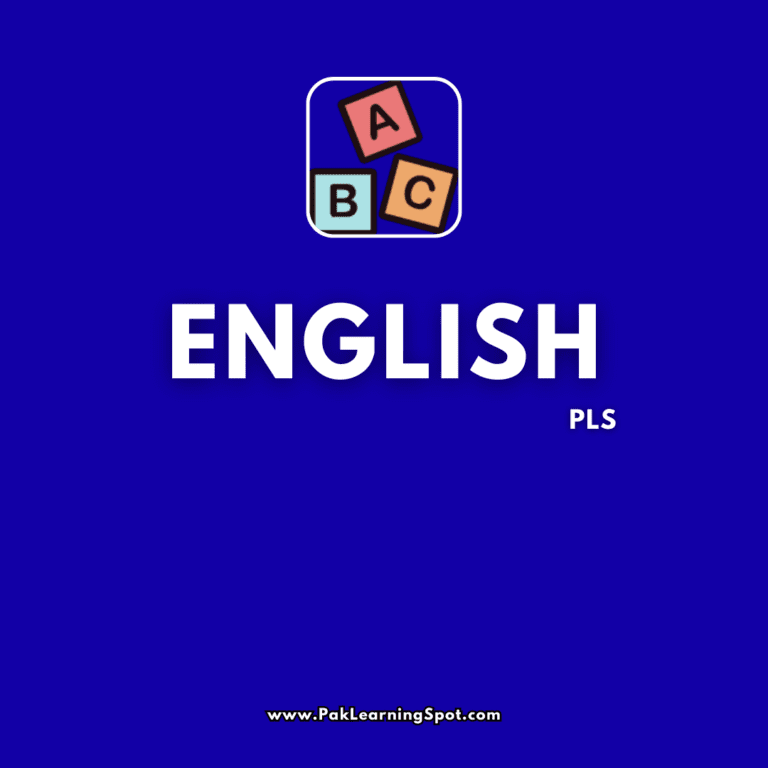 English Topic Wise Mcqs Pls Prep By Paklearningspot Pls Entry Test